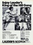 1977 Enjoy Lauder's King of the Hill Gang. Lauder's Scotch