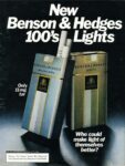 1977 New Benson & Hedges 100's Lights. Who could make light of themselves better