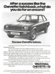 1977 Vauxhall Chevette Saloon. After a success like the Chevette Hatchback, whet do you do for an ancore.