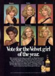 1977 Vote for the Velvet girl of the year. Black Velvet