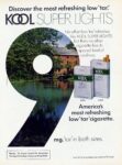 1978 Discover the most refreshing low 'tar'. Kool Super Lights