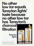 1978 No other low tar equals Tareyton lights...