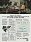 1980 Lincoln Continental. Quite Possibly The Most Intelligent Choice Among Al The Fine Cars Available Today