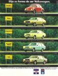 1981 Volkswagen, Dodge, Audi. Elija su forma de ser Volkswagen
