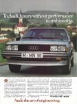1983 Audi 5000 Turbo. To Audi, luxury without performance is unthinkable