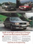 1983 Audi, more high-performance German luxury cars than anyone. Surprised