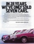 1984 Volvo North America Corporation. In 28 Years We've Only Sold Seven Cars