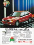 1985 Alfa Romeo Alfa 33 Ti. Performance Plus