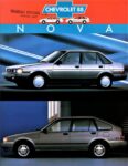1988 Chevrolet Nova CL Sedan & Hatchback (Canada)