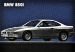 1989 BMW 850i (U.S. Postcard)