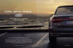 2018 Audi A8. Licht, Jahre voraus