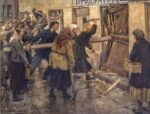 The defeat of the food shop in the February days of 1917 in Petrograd. by Ivan Vladimirov