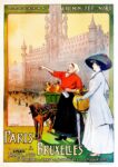 1910 Chemin de Fer du Nord. Paris a Bruxelles