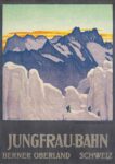 1910 Jungfrau-Bahn. Berner Oberland. Schweiz