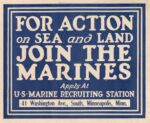 1917 For Action on Sea and Land Join The Marines