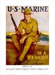 1917 U.S. Marine. Be A Sea Soldier