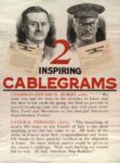 1918 2 Inspiring Cablegrams. Chairman Edward N. Hurley cables... General Pershing replies...