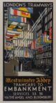 1928 London's Tramways. Westminster Abbey. Tramcars To Embankment