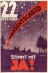1929 22 Dezember Volksentscheid. Stimmt mit Ja!