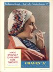 1931 I value my throat... that's why I smoke Craven 'A'