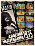 1935 Italia Flotte Riunite Cosulich S.T.N. Crociere Mediterranee 1935