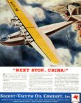 1935 'Next Stop... China!' Socony-Vacuum