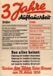 1936 3 Jahre Aufbauarbeit. Darum dem Führer Deine Stimme am 29.März 1936