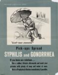 1940 Private Caution Says 'Don't Take Changes'. Guard Against Syphilis and Gonorrhea