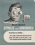1940 Private Caution Says Guard against Syphilis and Gonorrhea