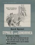 1940 Private Caution Says 'Watch Out, Buddy, Or You'll Catch It!'. Guard Against Syphilis and Gonorrhea