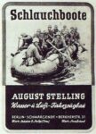 1941 Schlauchboote. August Stelling