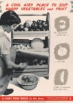 1943 A Cool Airy Place To Suit Hardy Vegetables and Fruit. Fight Food Waste in the home