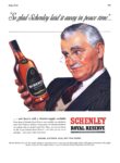 1943 'So glad Schenley laid it away in peace time'... Schenley Royal Reserve
