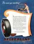 1946 This man's got something! Seiberling Tires