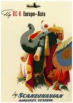 1949 Fly DC-6 Europe-Asia by Scandinavian Airlines System