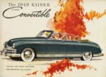 1949 Kaiser 4-Door Convertible. America's only 4-door convertible with push-button top controls!