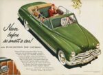 1949 Kaiser 4-Door Convertible. Never before so smart a car!
