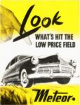 1949 Meteor Brochure Cover. Look What's Hit The Low Price Field