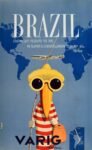 1950 Brazil. Overnight Flights To Rio In Super G Constellation Luxury. Varig Airlines