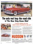 1950 Hudson Custom Commodore Sedan. The only real hug-the-road ride is 'The New Step-Down Ride'