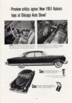 1951 Kaiser Caballero, Kaiser DeLuxe, & Henry J Sedan. Kaisers tops at Chicago Auto Show!