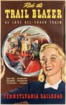 1951 Ride the Trail Blazer. De Luxe All - Coach Train. Pennsylvania Railroad