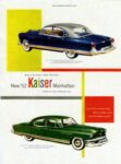 1952 Kaiser Manhattan 4-Door Sedans. Drive in the world's safest front seat!
