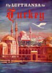 1954 Fly Lufthansa to Turkey