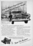 1954 Kaiser Manhattan. New '54 Kaiser Supercharger turn 'Beauty' into a 'Bomb'