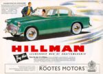 1957 Hillman Minx De Luxe Saloon. Hillman Leadership Won By Craftsmanship