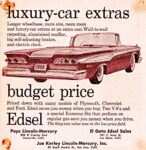1959 Edsel Corsair Convertible, luxury-car extras budget price