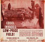 1959 Edsel Ranger 4-Door Hardtop. Edsel Invades Low-Price Field!