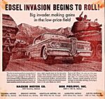 1959 Edsel Ranger 4-Door Hardtop. Edsel Invasion Begins To Roll!