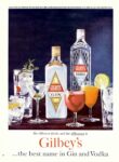 1961 Six different drinks and the difference is Gilbey's ... the best name in Gin and Vodka
